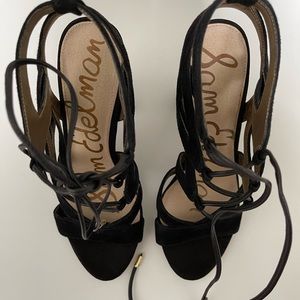 Sam Edelman Black Suede Sandals